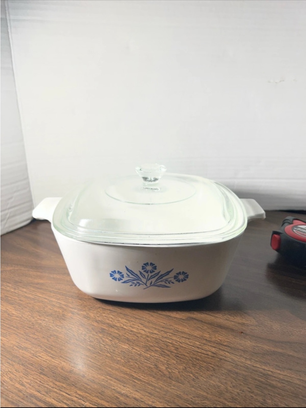 Vintage Corningware   Casserole Dish - White